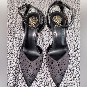 New Vince Camuto Black Studded Heels (NWOT)